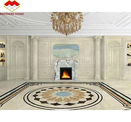 屋内においしい雪梅の壁炉 ヨーク家用アーチ式フランス式ストーンで囲まれ