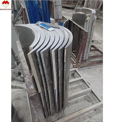 モダンデザイン オーダーメイド グレー・マーブル・コラム コーディニング・アーチ ホール・マーブル・ピラー デザイン