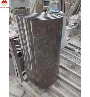 モダンデザイン オーダーメイド グレー・マーブル・コラム コーディニング・アーチ ホール・マーブル・ピラー デザイン