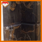 浴室の床の装飾のためのPortoroの黒の大理石の平板OEMサービス