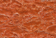 カスタマイズされたサイズのオレンジ赤の大理石の石のタイルの外壁のクラッディングの使用