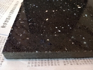 黒いギャラクシー人工的な水晶石の平板、黒いギャラクシー水晶カウンタートップ