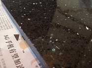 黒いギャラクシー人工的な水晶石の平板、黒いギャラクシー水晶カウンタートップ
