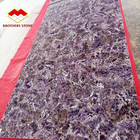 流しの洗面器のための半宝石の大理石の家具の紫色の平板