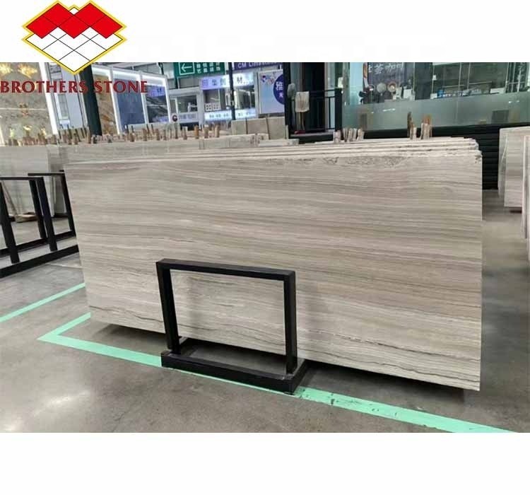 設計された床壁パネル/板 灰色木の穀物大理石で,カスタマイズされたスタイル