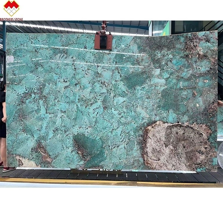 室内 ポートマール クォーツイト 明るい アマゾン 緑色 大理石 スラブ 多色緑 グアテマラ
