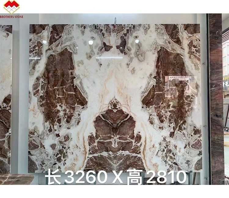 透き通る 血色 オレンジ色 赤色 オニックス 石 白色 静脈 CNF 赤色 木 静脈 マルブル 壁 パネル